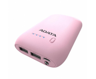 ADATA Power Bank P10050 10050 mAh 2.1 A różowy - 427676 - zdjęcie 2